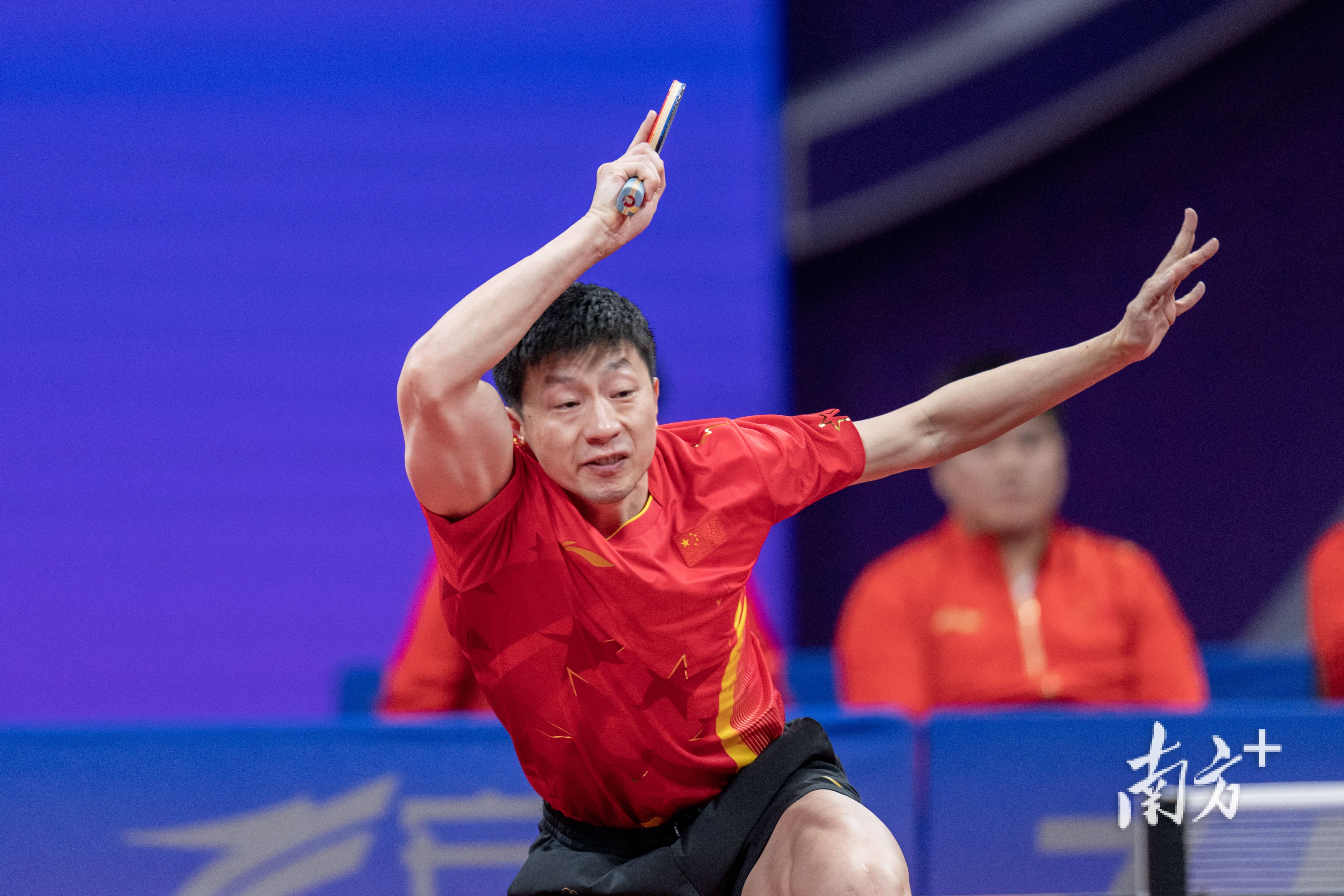 中国队翻盘奥地利队，马龙点燃赛场